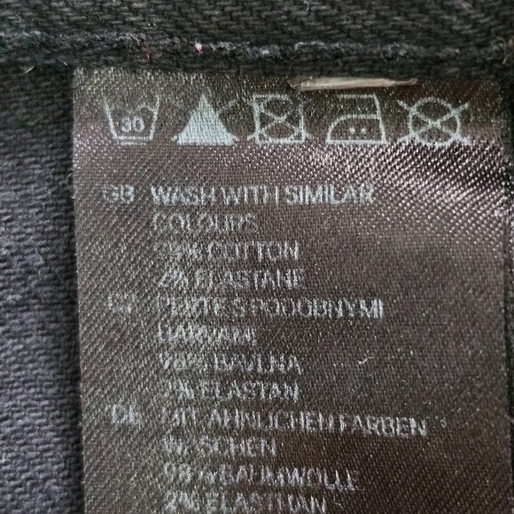 H&M Women's Black Wide Leg Jeans, Size 32 - Picture 9 of 11